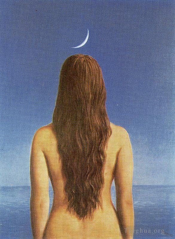Rene Magritte's Contemporary Various Paintings - The evening gown 1954