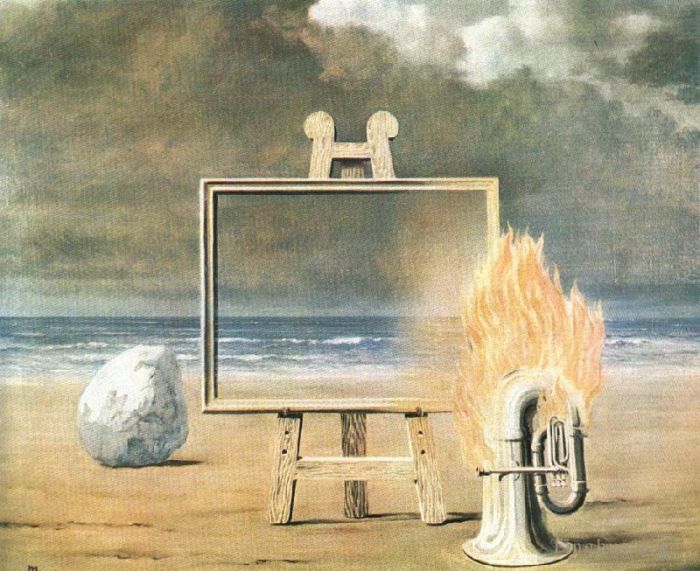 Rene Magritte's Contemporary Various Paintings - The fair captive 1947