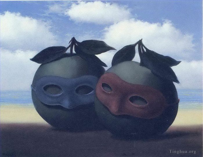 Rene Magritte's Contemporary Various Paintings - The hesitation waltz 1950