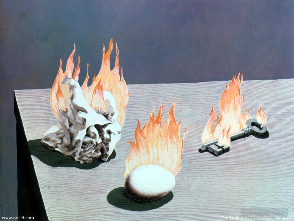 Rene Magritte Artwork -The ladder of fire 1939