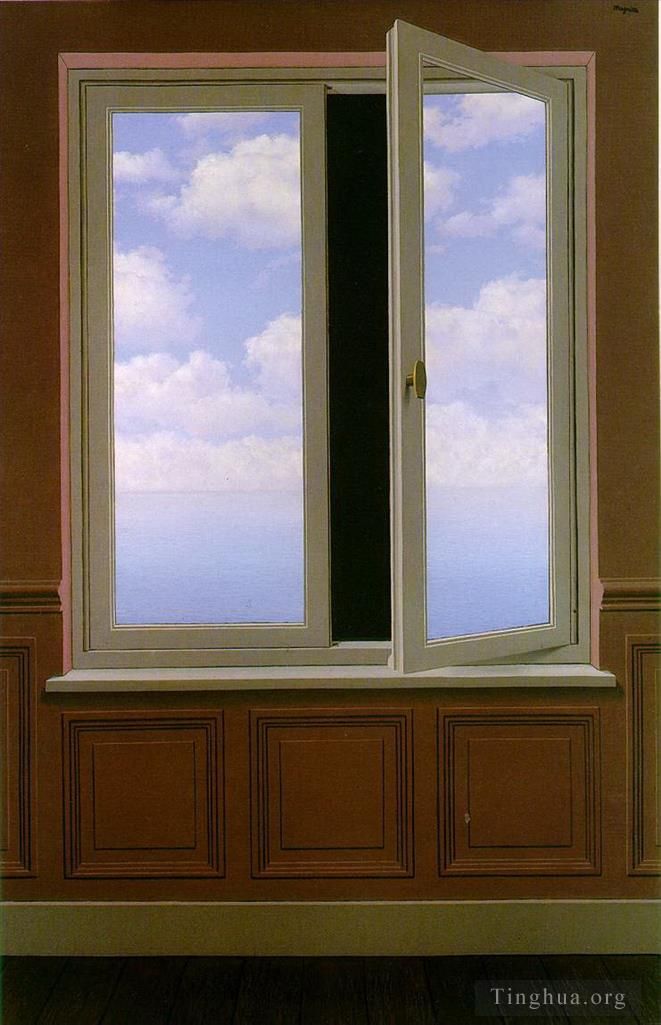 Rene Magritte's Contemporary Various Paintings - The looking glass 1963