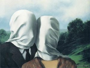 Contemporary Artwork by Rene Magritte - The lovers 1928