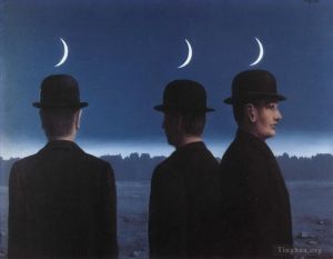 Contemporary Artwork by Rene Magritte - The masterpiece or the mysteries of the horizon 1955
