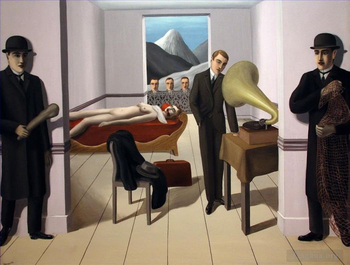 Rene Magritte's Contemporary Various Paintings - The menaced assassin 1927