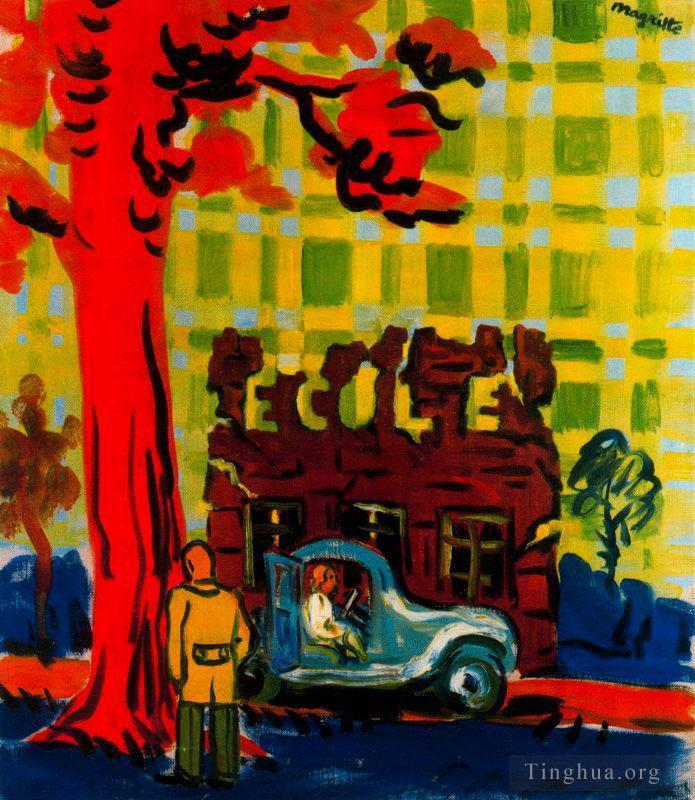Rene Magritte Artwork -The staging post 1948