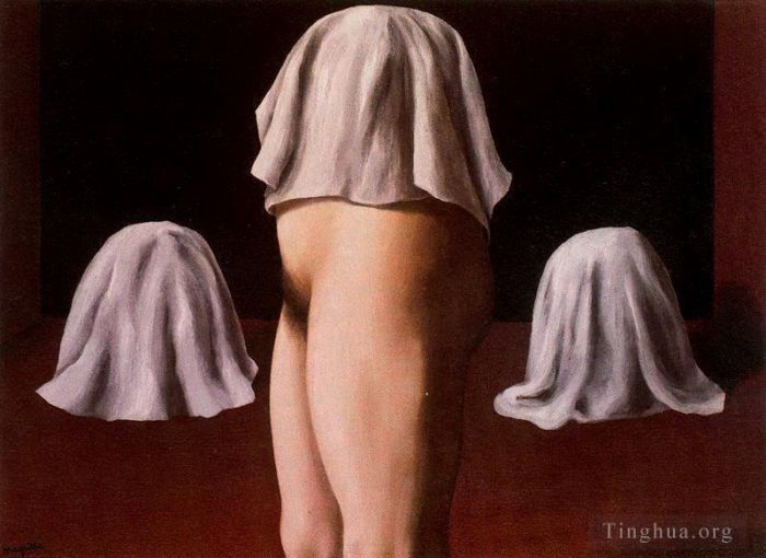 Rene Magritte's Contemporary Various Paintings - The symmetrical trick 1928