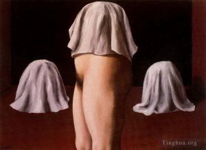 Contemporary Artwork by Rene Magritte - The symmetrical trick 1928