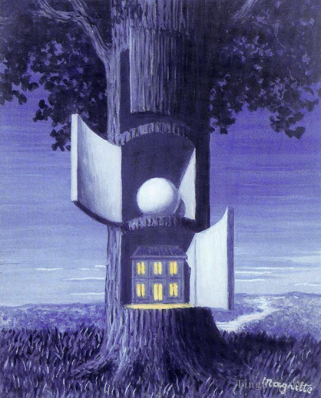 Rene Magritte's Contemporary Various Paintings - The voice of blood 1948