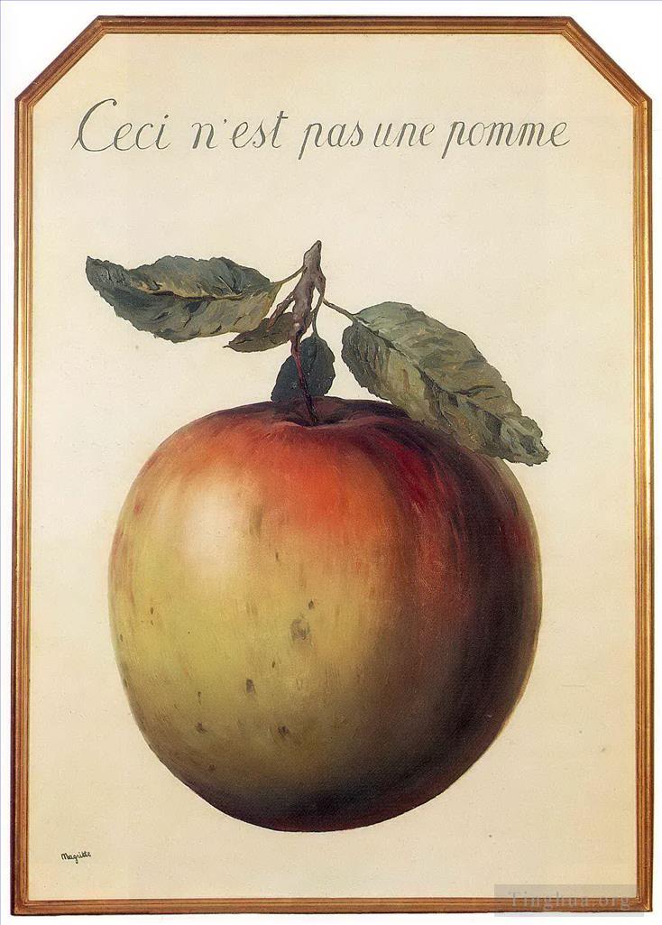 Rene Magritte Artwork -This is not an apple 1964