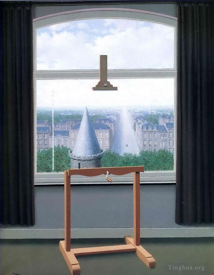Rene Magritte's Contemporary Various Paintings - Where euclide walked 1955