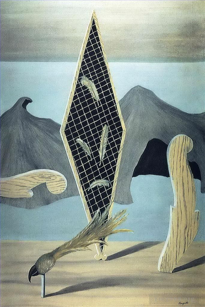 Rene Magritte's Contemporary Various Paintings - Wreackage of the shadow 1926