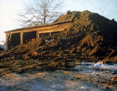 Robert Smithson's Contemporary Installation - Partially buried woodshed 1970