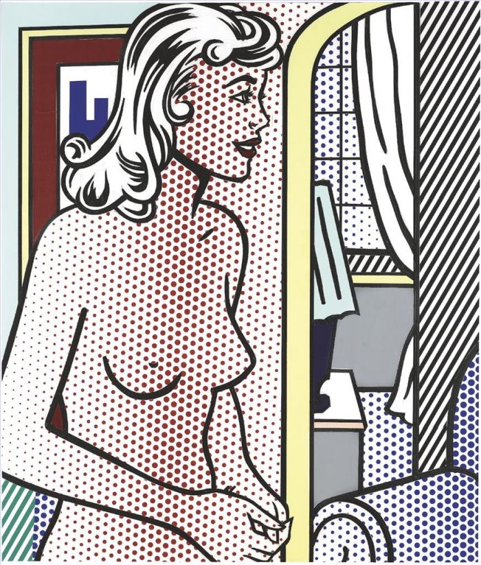 Roy Lichtenstein's Contemporary Various Paintings - Nude in Apartment