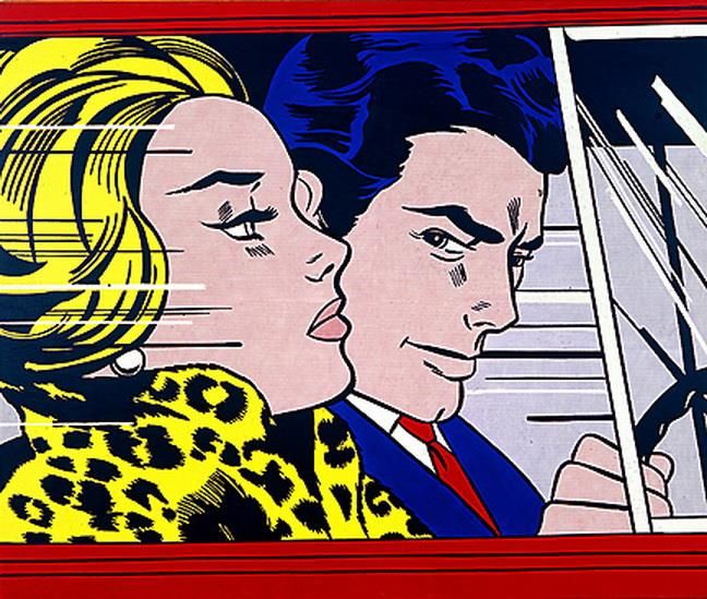 Roy Lichtenstein's Contemporary Various Paintings - In the car 1963
