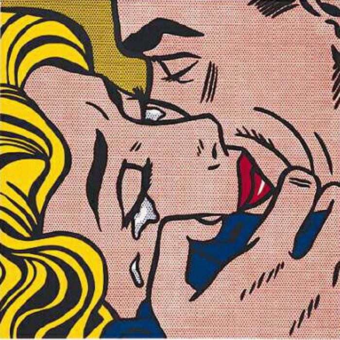 Roy Lichtenstein's Contemporary Various Paintings - Kiss