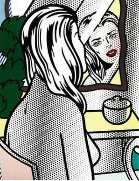 Roy Lichtenstein's Contemporary Various Paintings - Nude at vanity