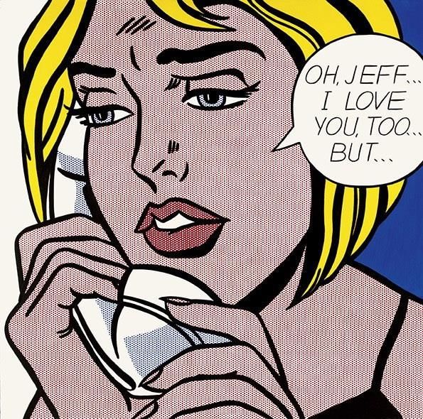 Roy Lichtenstein's Contemporary Various Paintings - Oh jeff i love you but
