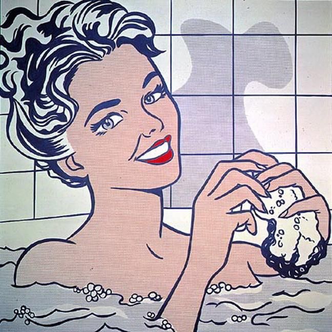 Roy Lichtenstein's Contemporary Various Paintings - Woman in bath 1963