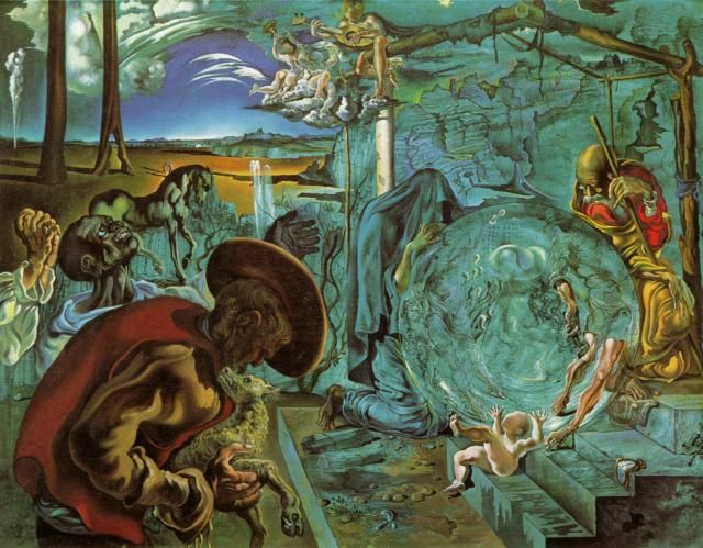 Salvador Dali's Contemporary Oil Painting - Birth of a New World