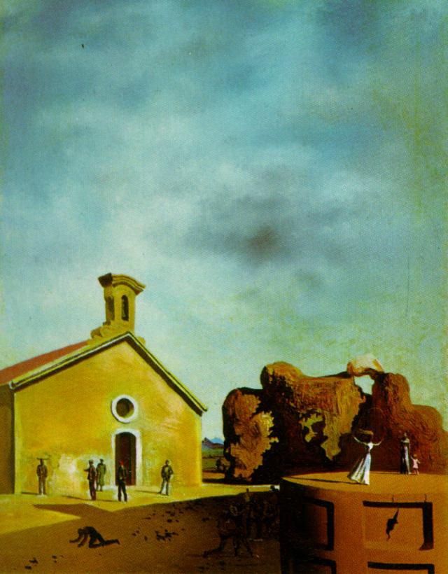 Salvador Dali's Contemporary Oil Painting - Bread on the Head of the Prodigal Son