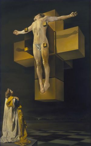 Contemporary Artwork by Salvador Dali - Crucifixion Corpus Hypercubicus