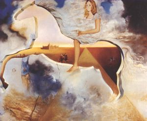 Contemporary Artwork by Salvador Dali - Equestrian Portrait of Carmen Bordiu Franco