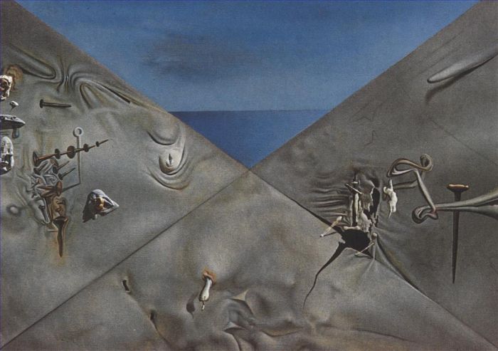 Salvador Dali's Contemporary Oil Painting - Hyperxiological Sky