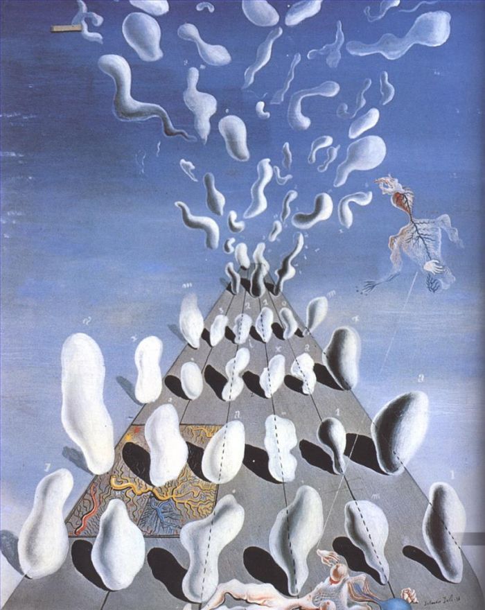 Salvador Dali's Contemporary Oil Painting - Inaugural Gooseflesh