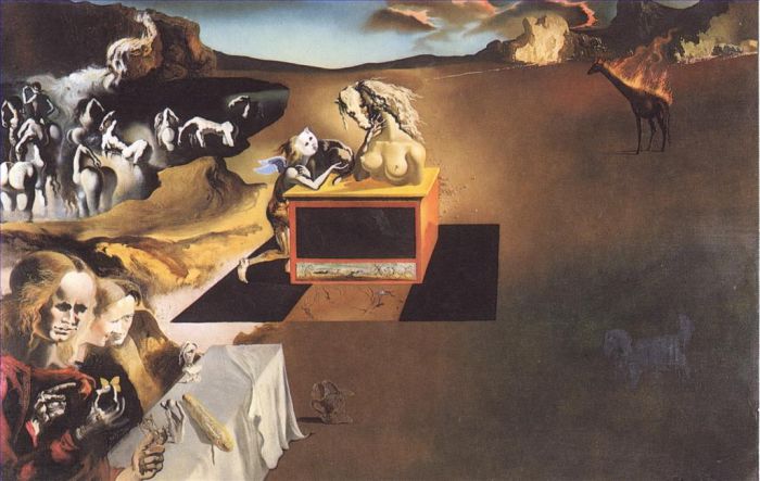 Salvador Dali's Contemporary Oil Painting - Invention of the Monsters