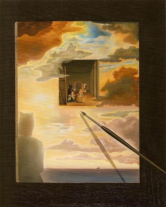 Salvador Dali's Contemporary Oil Painting - Las Meninas The Maids in Waiting