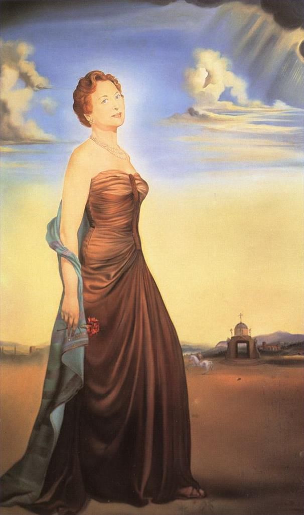 Salvador Dali's Contemporary Oil Painting - Mme Reese