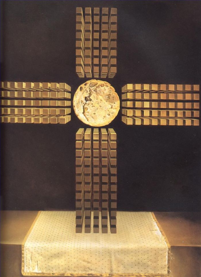 Salvador Dali's Contemporary Oil Painting - Nuclear Cross