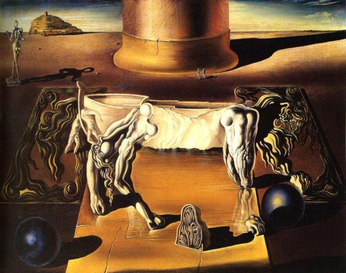 Salvador Dali's Contemporary Oil Painting - Paranoiac Woman Horse