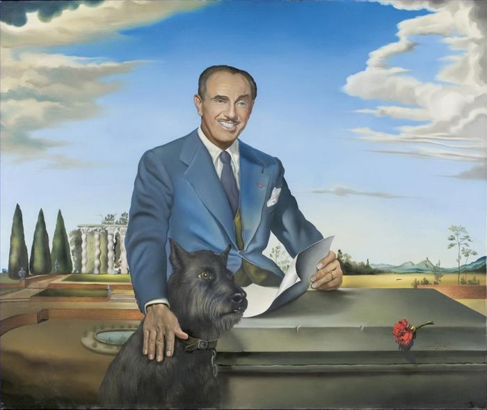 Salvador Dali's Contemporary Oil Painting - Portrait of Colonel Jack Warner