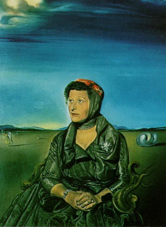 Salvador Dali's Contemporary Oil Painting - Portrait of Mrs Fagen