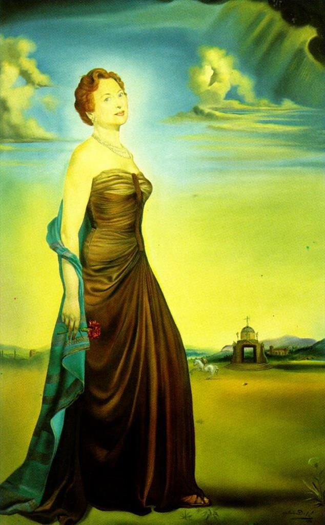Salvador Dali's Contemporary Oil Painting - Portrait of Mrs Reeves