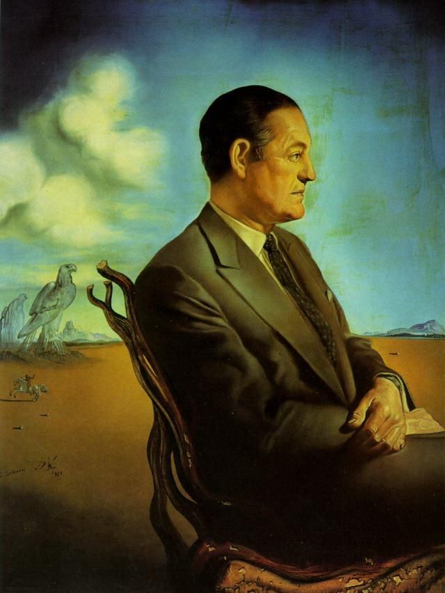 Salvador Dali's Contemporary Oil Painting - Portrait of Reinaldo Herrera Marquis De Torre Casa