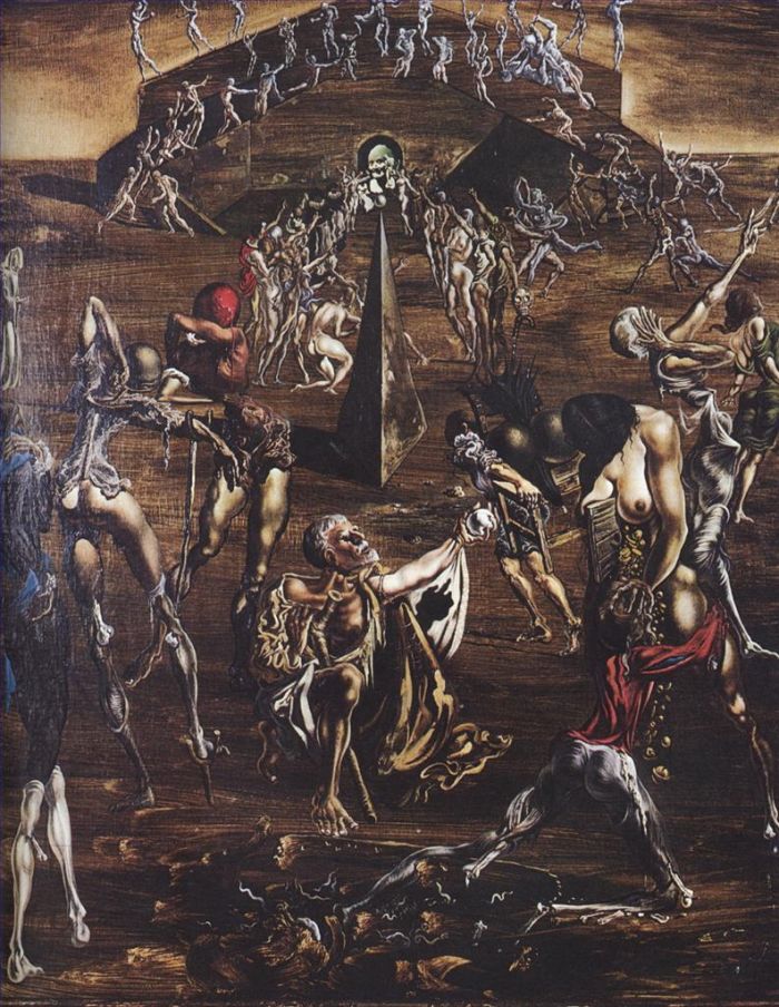 Salvador Dali's Contemporary Oil Painting - Resurrection of the Flesh