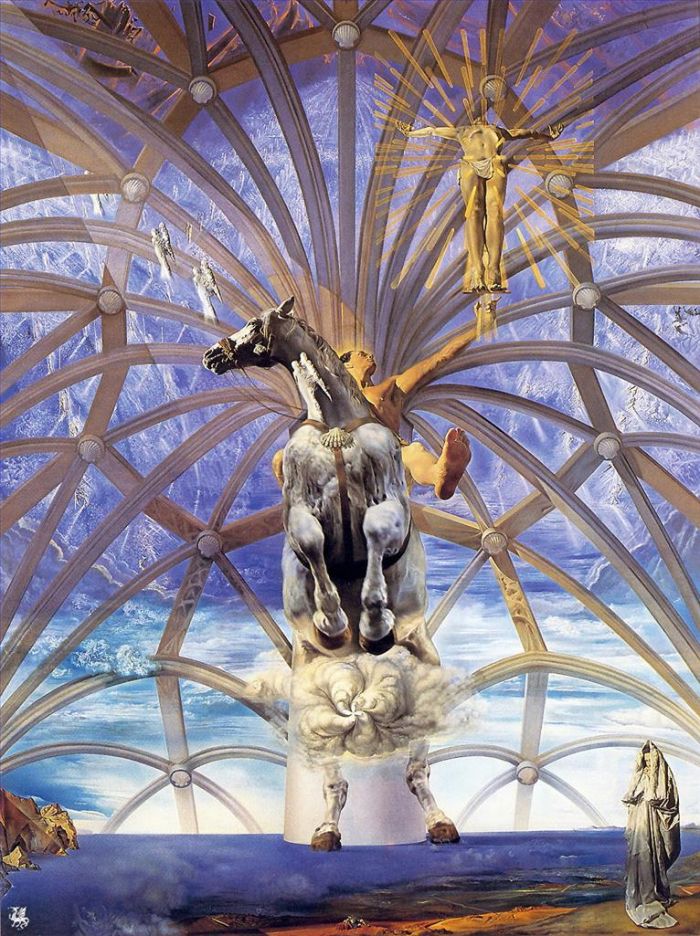 Salvador Dali's Contemporary Oil Painting - Santiago El Grande