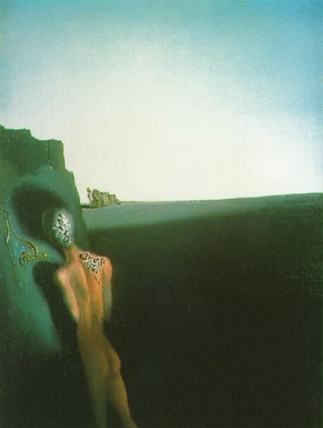 Salvador Dali's Contemporary Oil Painting - Solitude Anthropomorphic Echo