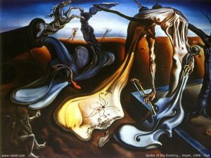 Contemporary Artwork by Salvador Dali - Spider of the evening Hope
