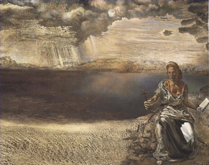 Salvador Dali's Contemporary Oil Painting - St Helena of Port Lligat