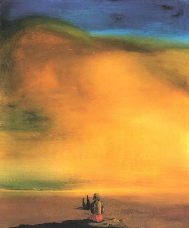 Salvador Dali's Contemporary Oil Painting - Sugar Sphinx