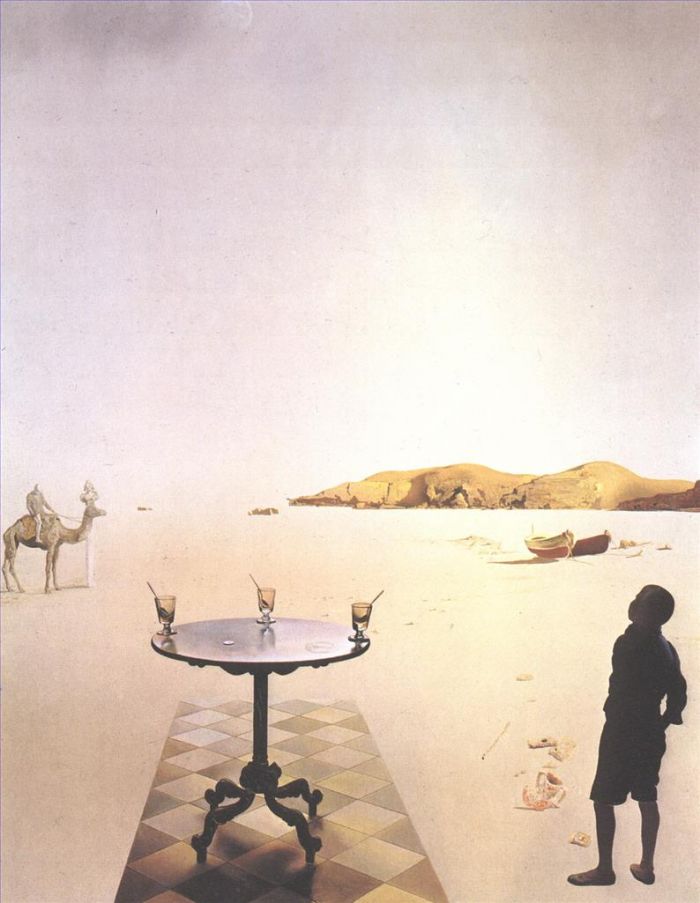 Salvador Dali's Contemporary Oil Painting - Sun Table