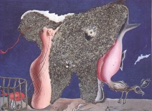 Contemporary Artwork by Salvador Dali - Symbiotic Woman Animal