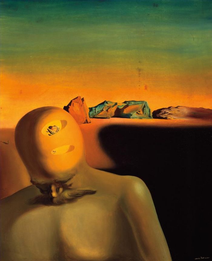 Salvador Dali's Contemporary Oil Painting - The Average Bureaucrat