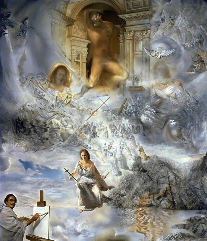 Salvador Dali's Contemporary Oil Painting - The Ecumenical Council