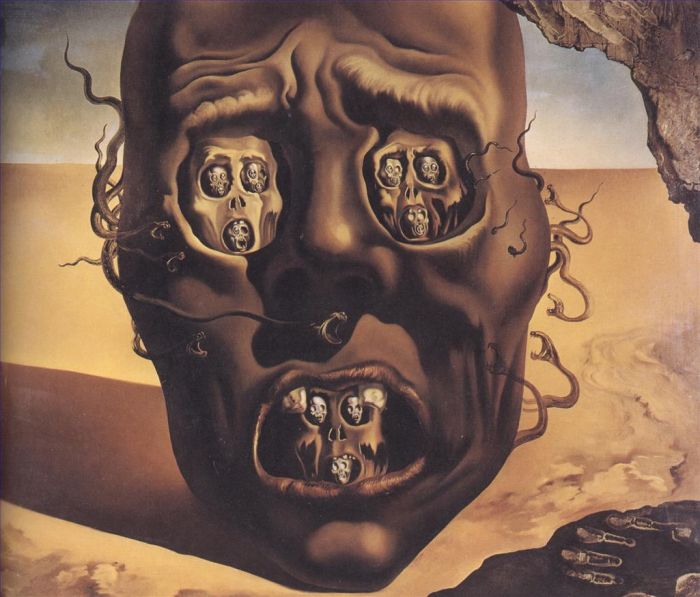 Salvador Dali's Contemporary Oil Painting - The Face of War