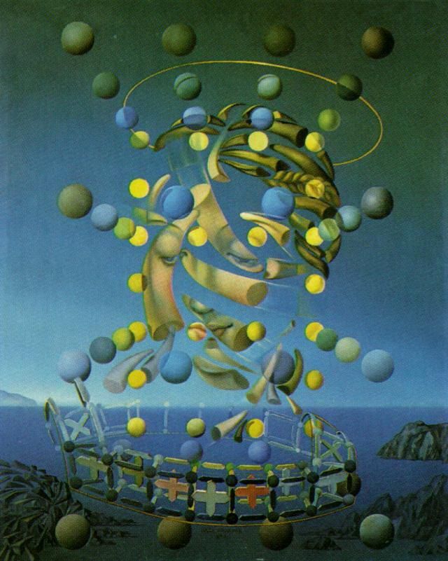 Salvador Dali's Contemporary Oil Painting - The Maximum Speed of Raphael s Madonna