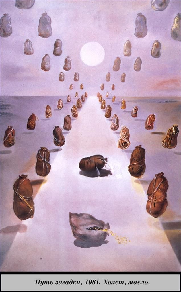Salvador Dali's Contemporary Oil Painting - The Path of Enigma